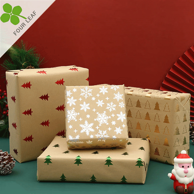 プレゼント包装紙　50*70cm　包装紙 クリスマス飾り クリスマスバスケット 可愛い ボックス トナカイ