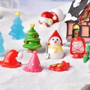 クリスマス飾りミニツリー ミニチュア マイクロ クリスマスツリートナカイ 雪だるま 卓上置物 ガーデン飾り
