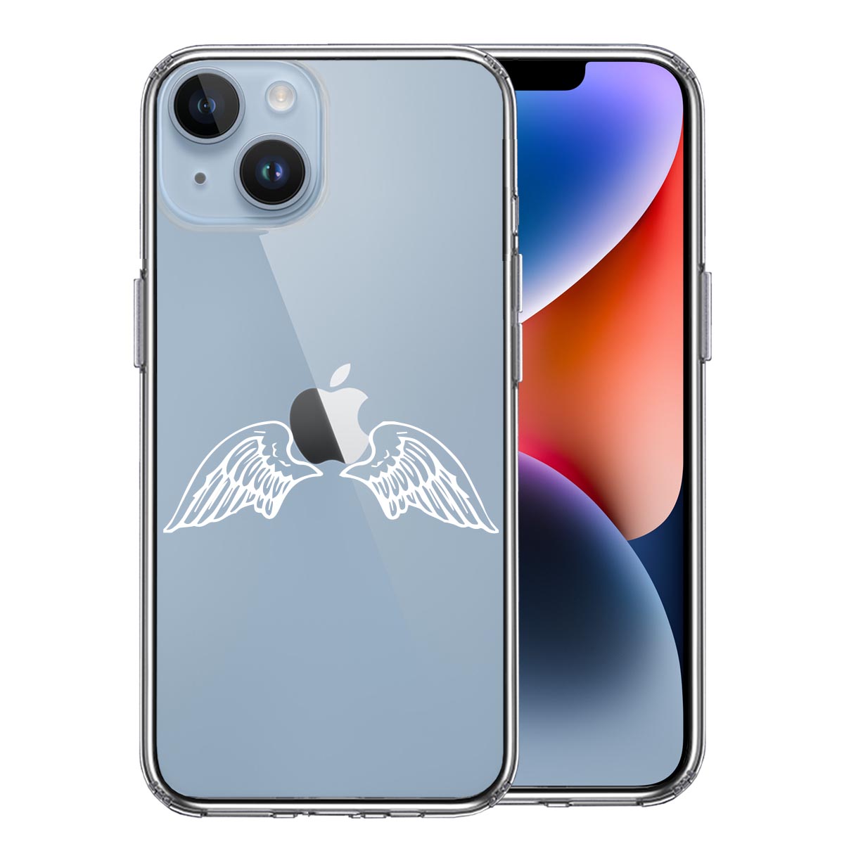 iPhone 14 Plus 側面ソフト 背面ハード ハイブリッド クリア ケース