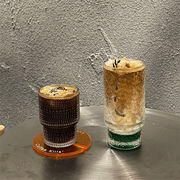 グラス デザインセンス 高温 水カップ 朝食 牛乳カップ ラテカップ ドーナツ 取っ手付き コーヒーカップ