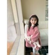 韓国ファッション 2022秋冬新作 ワンピース 韓国風子供服  キッズ服 セーター ニット 2色