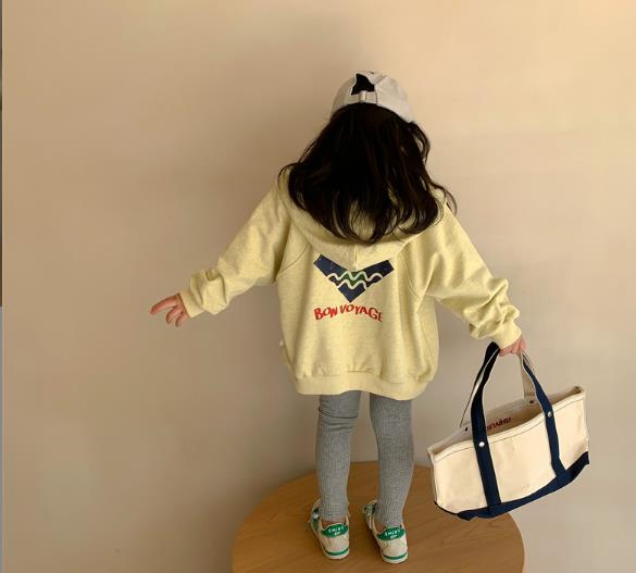 人気 韓国子供服  子供服 カジュアル　コート 長袖 カーディガン　パーカー トップス　 キッズ服2色