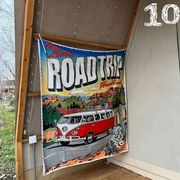 キャンプ　テーブルクロス 壁掛け 撮影背景　韓国youtubeアウトドア 吊り布　インテリア雑貨