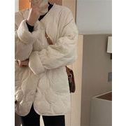 冬までOK 綿入れ 菱格 保温 デザインセンス コート ジェントルスタイル防寒ジャケット 新品 肌にやさしい