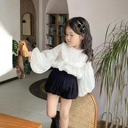 2023春秋新作    女の子長袖シャツ、 子供服、   ファッションシャツ ★トップ80-130