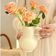 陶磁器の花瓶 ミルクポット 装飾品 ドライフラワー 広告プレゼント 手提げの花瓶 生け花 水養 2個入