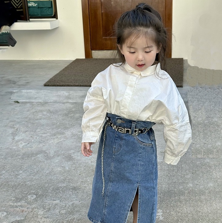 【2023春新作】韓国風子供服 ベビー服 キッズ 女の子 長袖 シャツORスカート