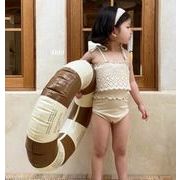 新入荷★子供服　女の子用水着　ビキニ　連体スタイル　砂浜　水泳　帽子付き　90-130cm