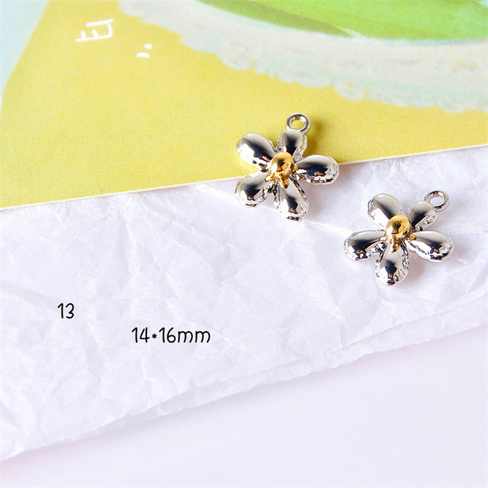 パーツ Haru メタルパーツ フラワーモチーフ ジョイントパーツ7×7×2mm