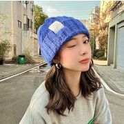 ニット帽無地帽子通勤通学防寒