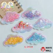 PVCデコパーツ DIY素材 アクセサリー 貼り付けパーツ 手芸材料 ヘアアクセサリーパーツ