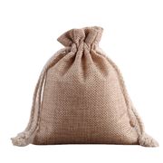 コットンジュエリー包装袋、工場卸売の黄麻布の巾着袋、アクセサリー収納用の小さな布製バッグ