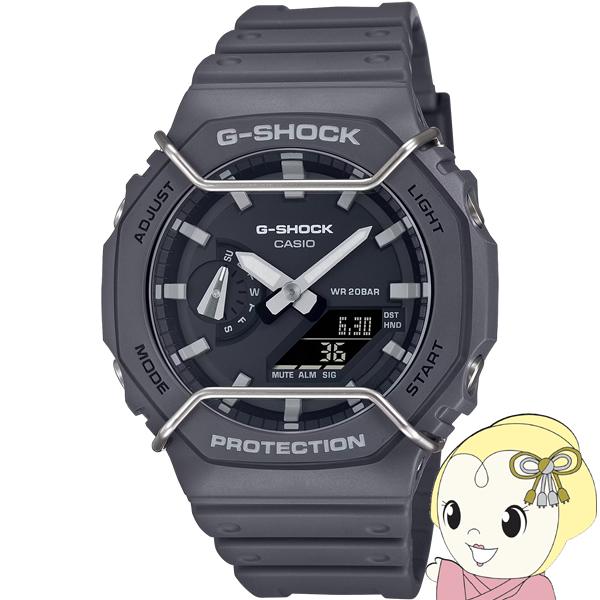 G-SHOCK GA-2100PTS-8AJF 腕時計 CASIO カシオ Tone on toneシリーズ  ワイヤープロテクター ブラック