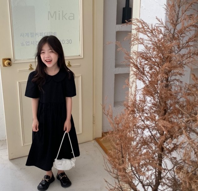 子供服 可愛い 女の子 半袖 ワンピース 2023新作  韓国子供服 キッズ デザイン感 100cm-160cm