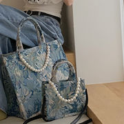 【NEW即納商品】大人気　韓国ファッション　レディース　パール飾り　ハンドバッグ