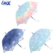 ■CRUX(クラックス)■　晴雨兼用 婦人長傘　ミルキートーンアンブレラ SKY（ジャンプ）
