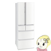 【標準設置費無料】 冷蔵庫 三菱電機 フレンチドア(観音開き) 6ドア Rシリーズ クロスホワイト MR-R46J