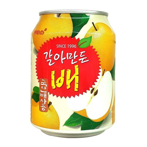 韓国 おろし梨ジュース 缶 238ml 飲料 ボンボンジュース スーパーPコ