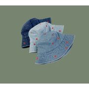 漁夫帽　デニム帽子　バスケットハット　春夏　紫外線対策　折りたたみ　韓国ファッション　心