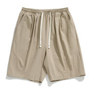 メンズ服ゆったり質感パンツ夏の新プリーツデザインカジュアル5分ズボン