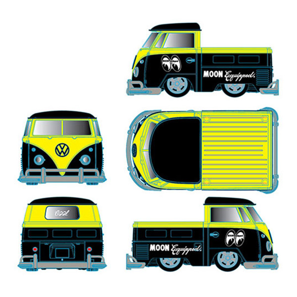 M2 MACHINES 1:64 MOONEYES 1960 VW Type2 PickUp Short 【ムーン
