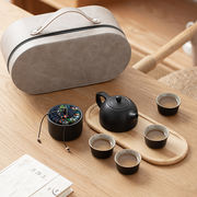 茶器セット   アウトドアティーセット   携帯用  焼き物   旅行の茶器   陶器 ポット   贈り物