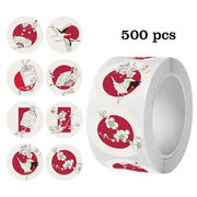 ご褒美シール　ロールシール　ありがとうシール  手帳ステッカー　1点500シート　封印シール