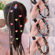 ins人気 韓国風  髪飾り  ヘアゴム  カチューシャ  ウイッグ編むお下げ   ヘアアクセサリー  7色