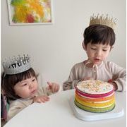 子供用品  誕生日 ヘアアクセサリー  王冠  髪飾り パーティー 撮影用具   装飾 小物
