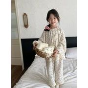 春秋   人気   韓国風子供服    キッズ   ベビー服     トップス+パンツ    セットアップ   部屋着    3色