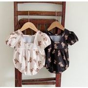 ins  夏新作 ハワイ 子供服 水着 可愛い  ベビー服 砂浜   キッズ オールインワン  水泳 連体2色