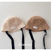 春秋新作 韓国風  ハワイ ハット可愛い キャップ   麦わら帽子 子供用 子供帽    帽子2色