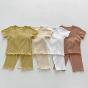 2023夏人気   韓国風子供服   キッズ  ベビー服  セットアップ  部屋着  4色