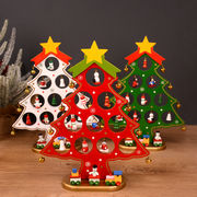 クリスマスツリー  北欧 木製 卓上   飾り  ショーウインドー 店舗 オーナメント   撮影道具