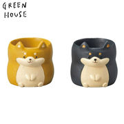 ■GREEN HOUSE(グリーンハウス）■■多肉アイテム■　リトルレジンポット　柴犬
