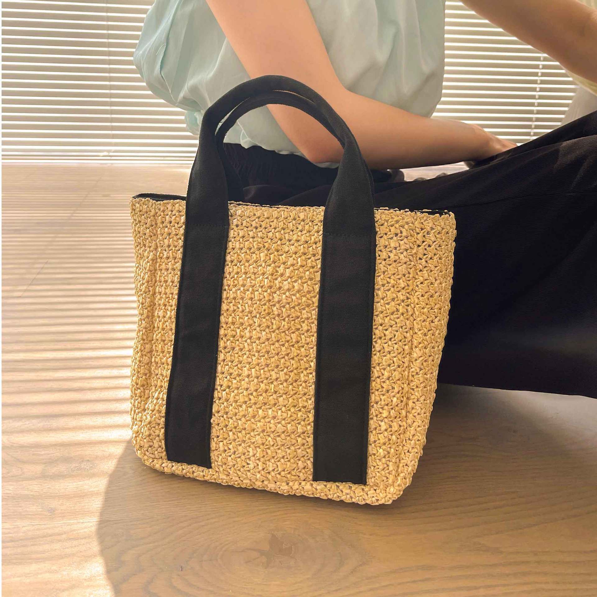 【バッグ】・レディース・気質・草編みバッグ・ビーチバッグ・手提げ鞄・トートバッグ