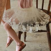 【2023夏新作】 子供服 レース花柄デザインスカートかわいい