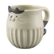 【ご紹介します！！猫をデザインしたマグカップです！】しのぎのねこマグ　はち