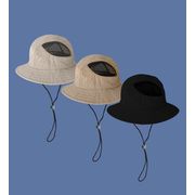 漁夫帽　帽子　バスケットハット　春夏　紫外線対策　折りたたみ　韓国ファッション　通気　男女兼用
