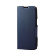 エレコム iPhone 14 ソフトレザーケース 薄型 磁石付 PM-A22APLFUNV