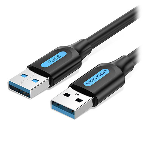 VENTION USB 3.0 A Male to A Male ケーブル 2m Blac