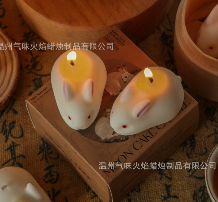 新作 韓国風     プレゼント クリスマスツリー  蝋燭 ローソク   装飾品 小物アロマキャンドル  ウサギ