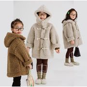 秋冬新作 韓国風子供服  コート   トップス  チェック柄  ファッション  ふわふわ 男女兼用  2色
