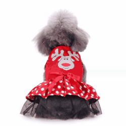 秋冬人気    小型犬服   犬服 ワンピース   可愛い  クリスマス  ペット服  ペット用品5色
