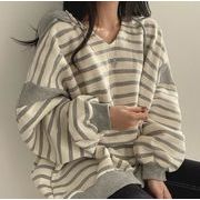 韓国風 　 パーカー  レデイース服 カジュアル　スウェットトップス トレーナー  2色