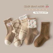 韓国風   子供服  赤ちゃん  子供用靴下　ベビー靴下   ソックス  靴下　 5色