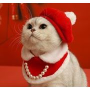 新年！  ペット服  猫犬兼用   首輪 ペットストール  帽子  マフラー ペット用品   クリスマス  ネコ雑貨