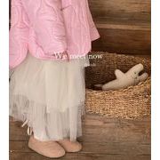 秋冬新作   韓国風子供服 誕生日   ホワイト  スカート  女の子  ファッション  ロングスカート