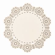 レースウッドプレート　ホワイト　花器　ベース