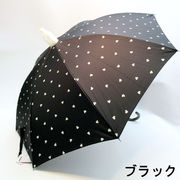 【雨傘】【長傘】エチケットカバー付スタンプハート柄ジャンプ雨傘